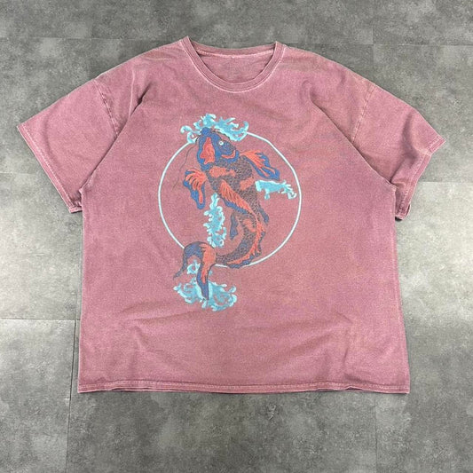 Urban Outfitters 2000s logo Print Fish design Logo graphic T shirt