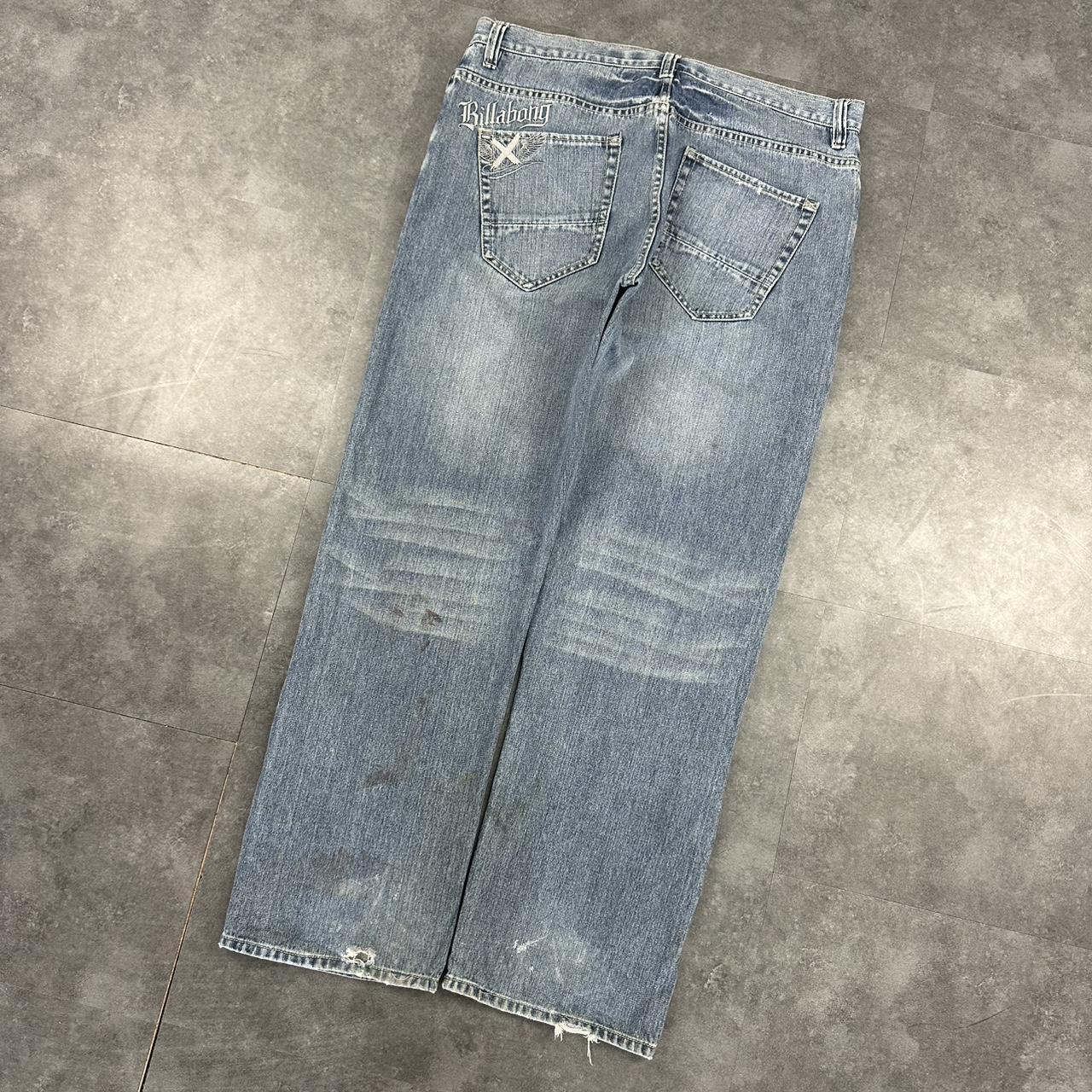 Billabong 2000s denim streetwear embroidered jeans