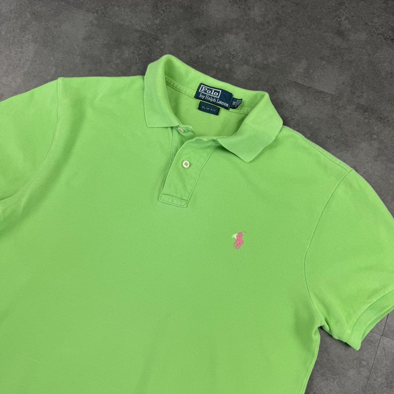Polo Ralph Lauren 90s lime green polo shirt