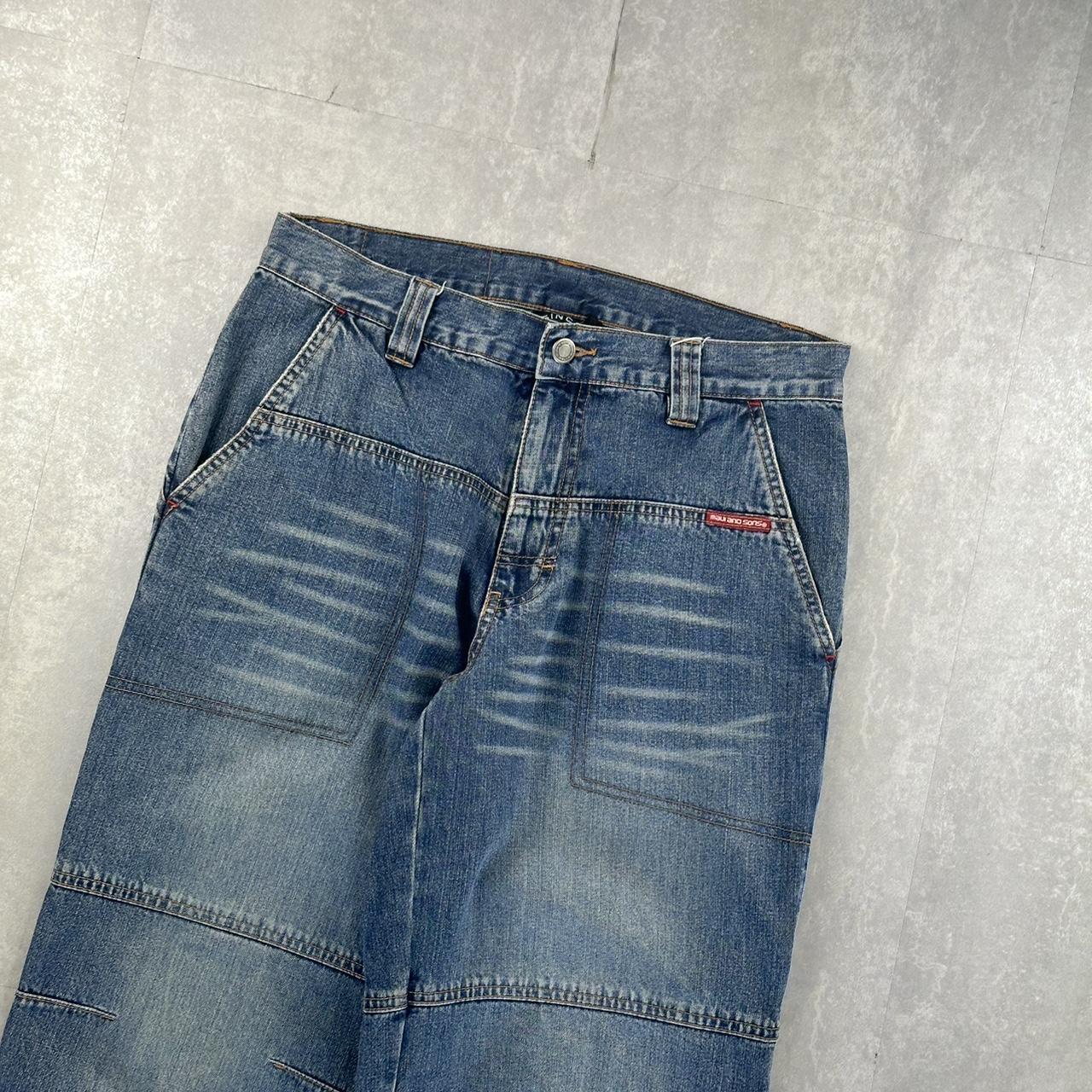 Japanese style 2000s spellout carpenter style jorts