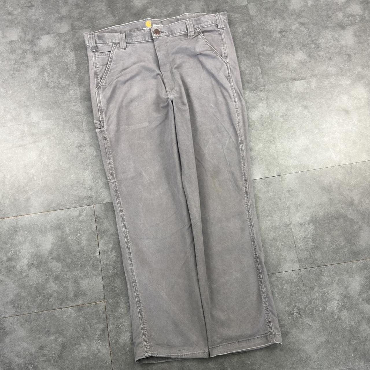 Carhartt 2000s dungaree workwear comfort fit denim cargo trousers