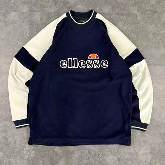 Vintage Ellesse 90s Spellout two tone soft material Sweatshirt