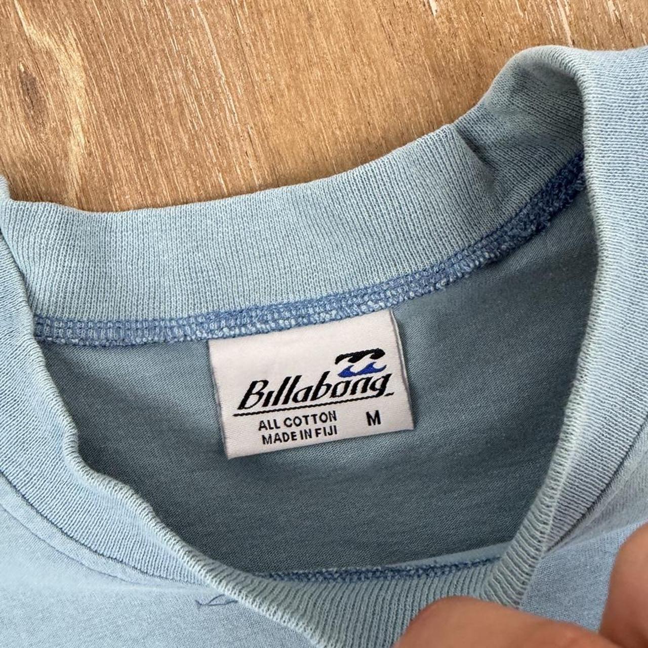 Vintage billabong Surfwear grey and blue Y2K T-Shirt