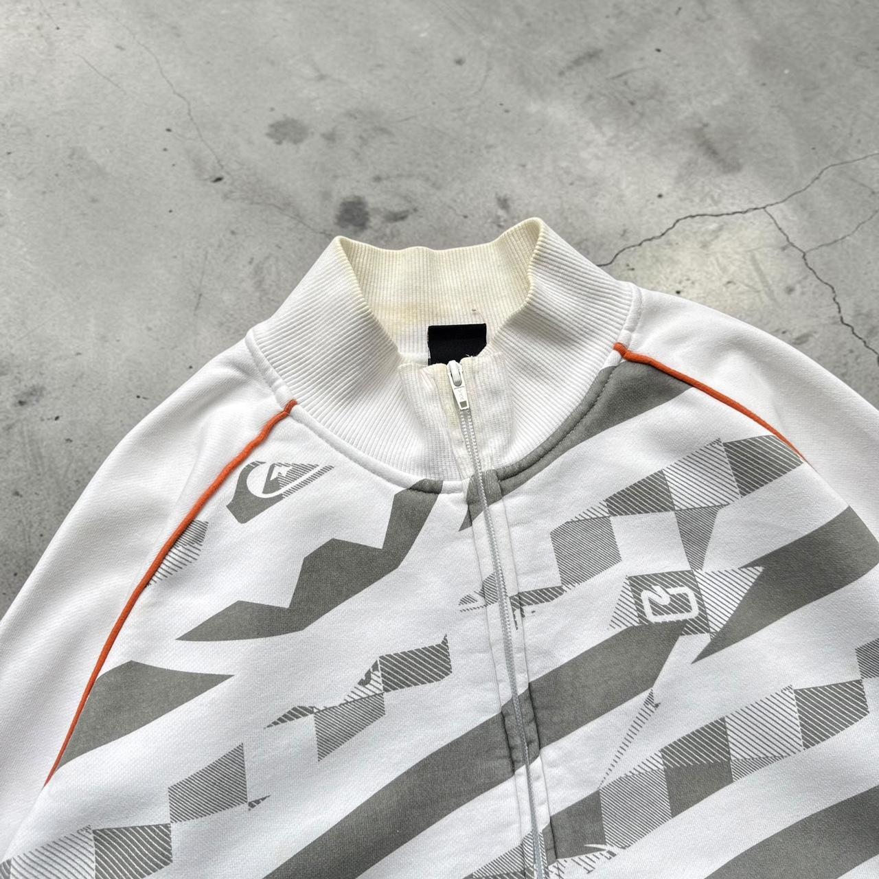 Quiksilver Y2K Surfwear big spellout snowboard zip sweatshirt