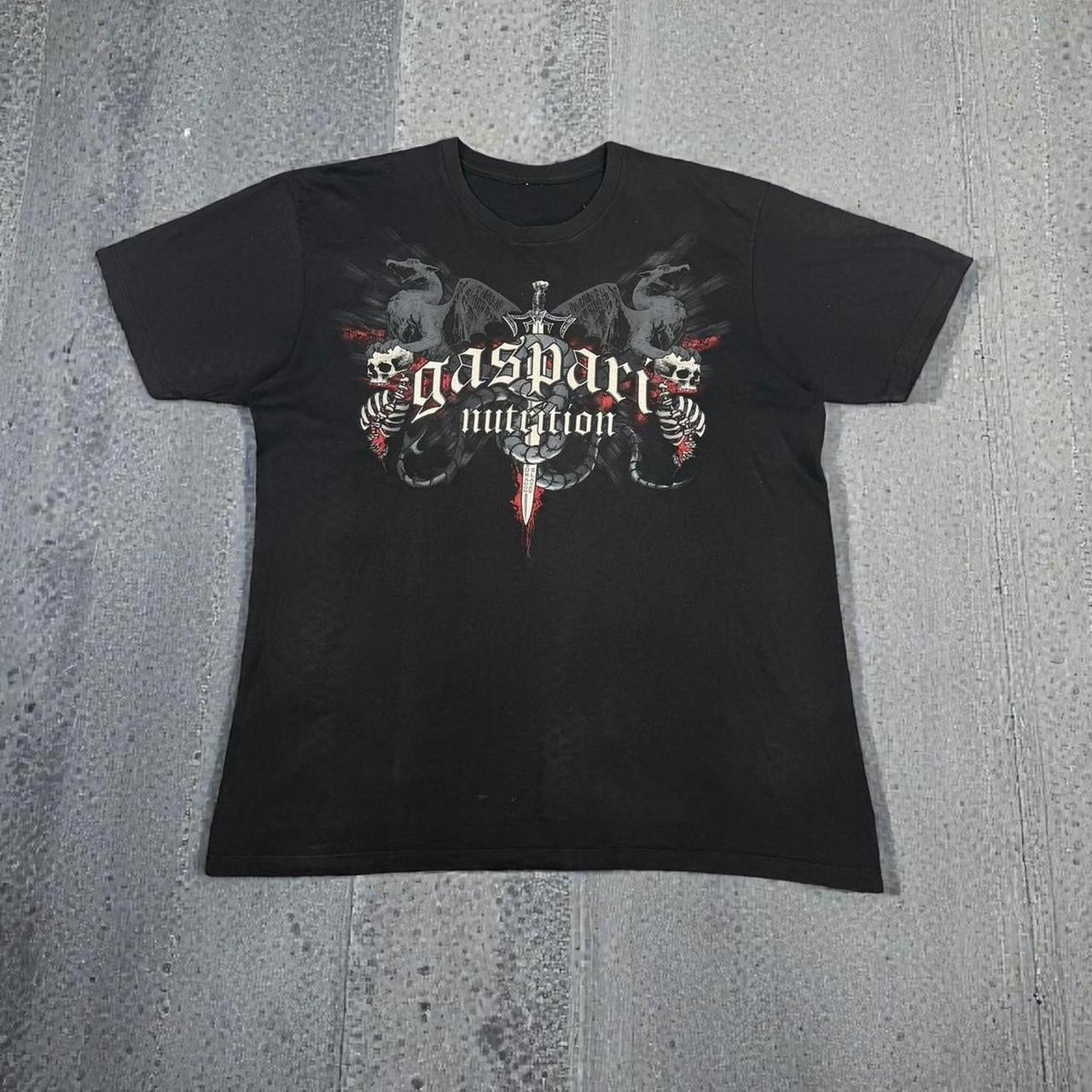 Skeleton skull Vintage Y2K hip hop grunge T Shirt