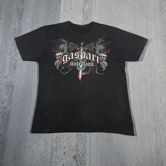 Skeleton skull Vintage Y2K hip hop grunge T Shirt