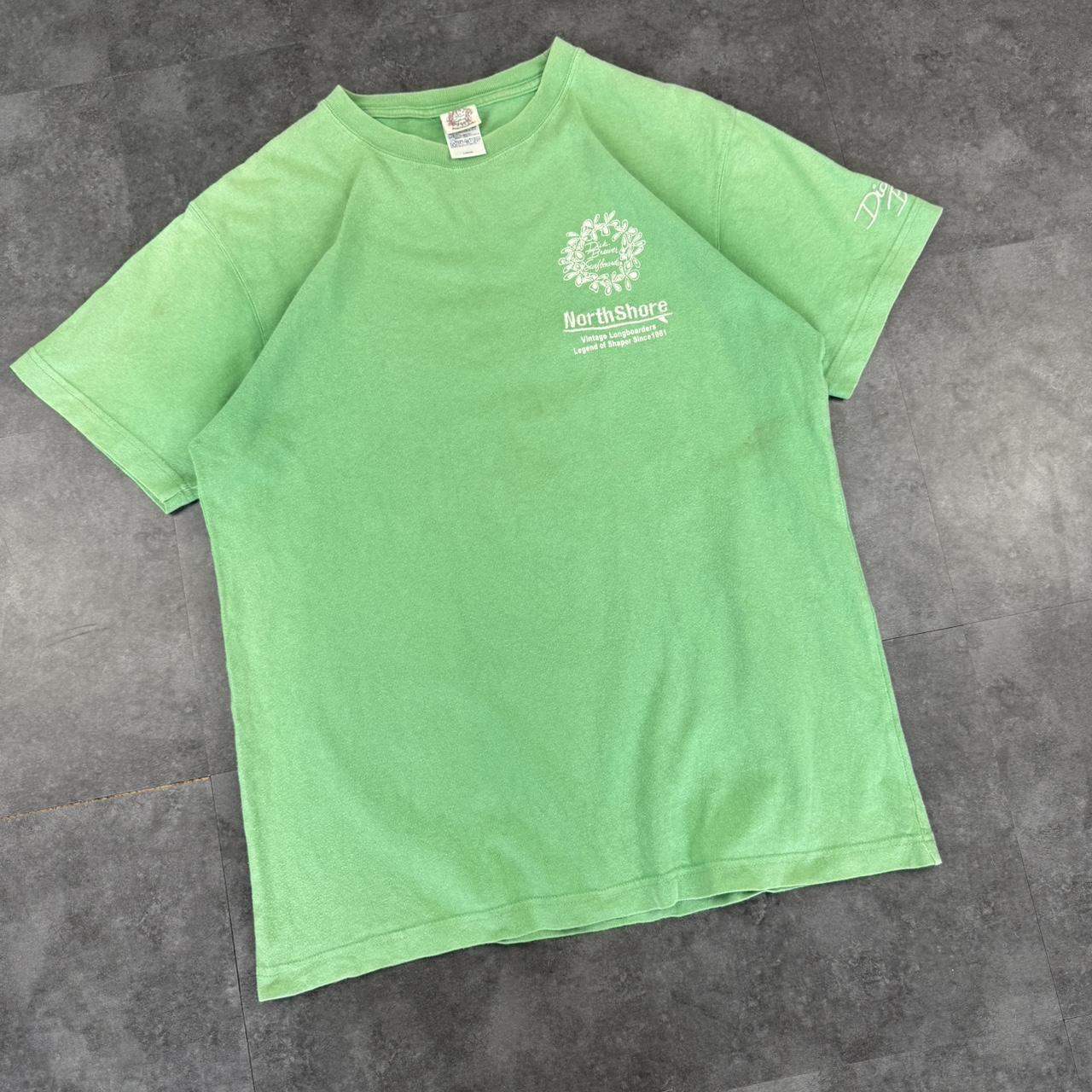 Dick brewes north shore 2000s Print graphic logo surf T shirt