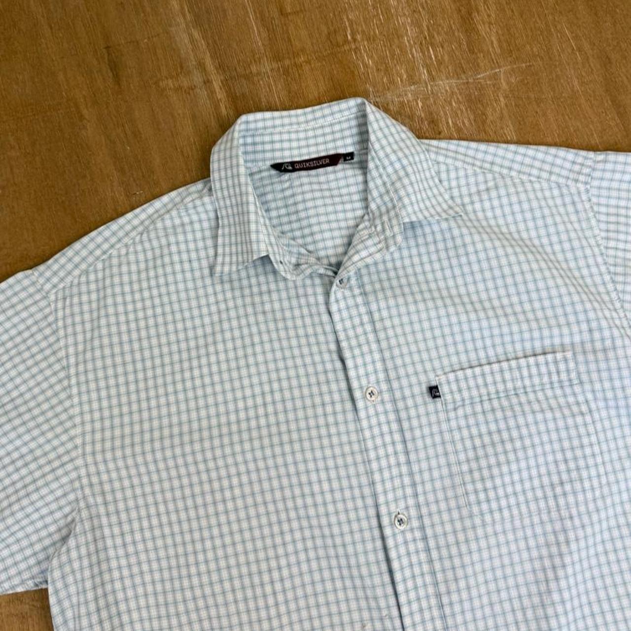 Quiksilver Vintage Y2K checked short sleeve button Shirt