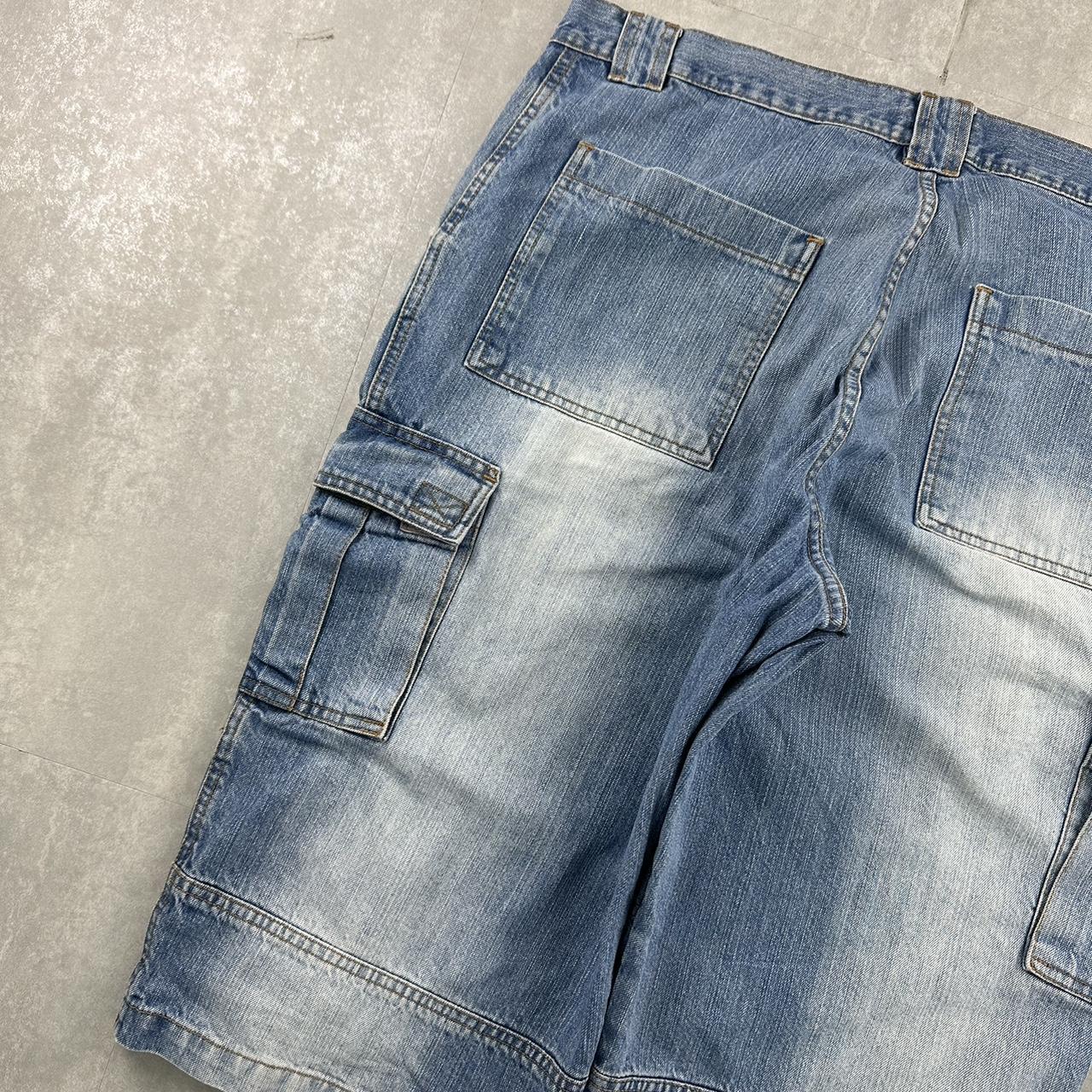 Reject Japanese style 2000s spellout carpenter fit skate cargo jorts