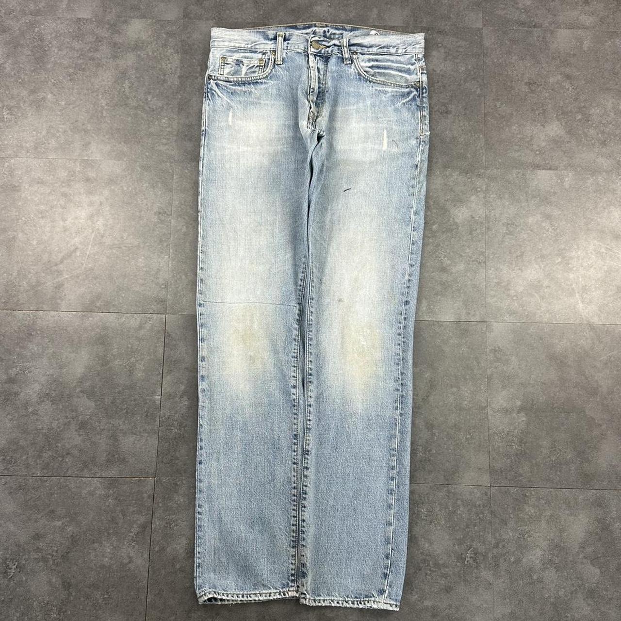 Carhartt 2000s dungaree workwear comfort fit denim cargo trousers