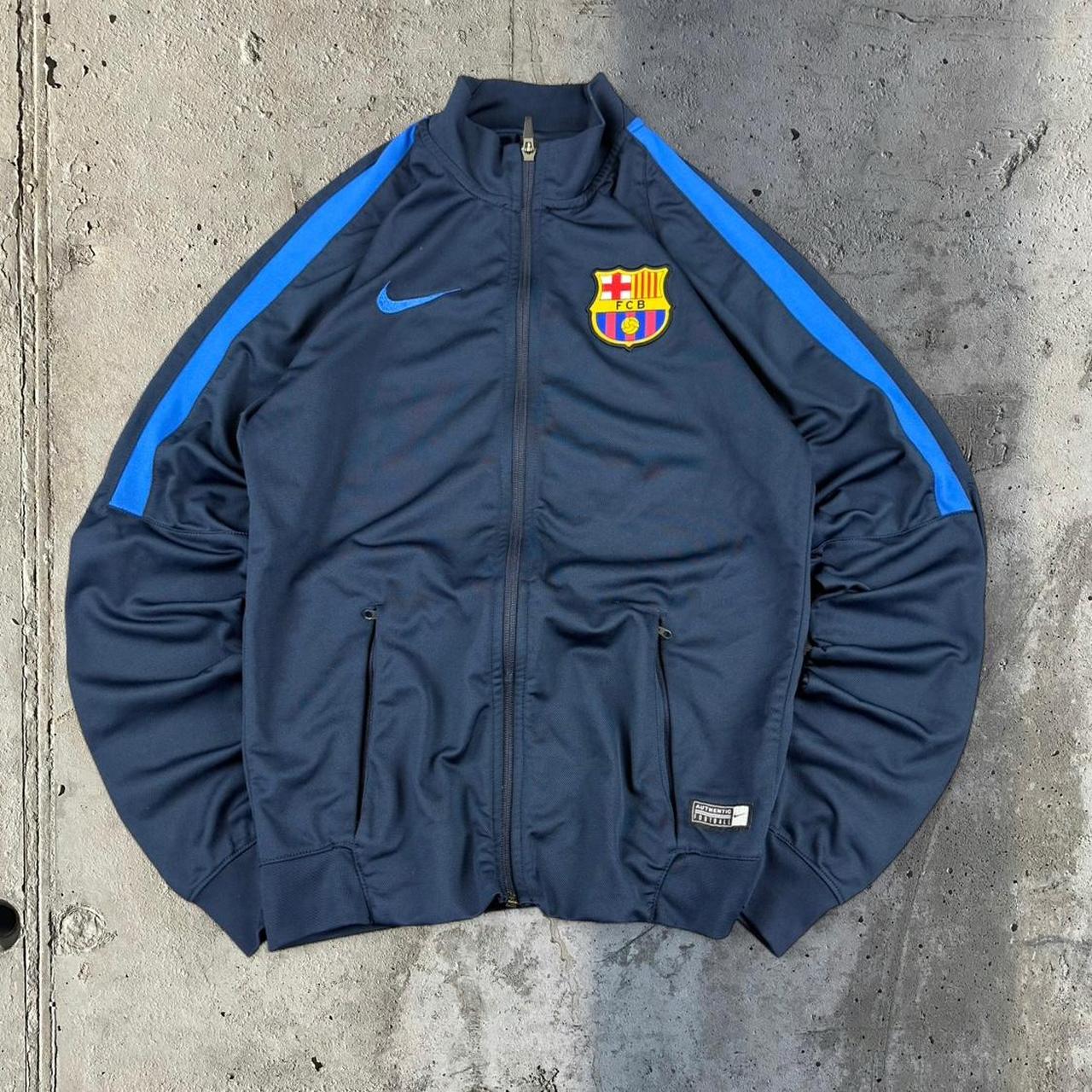 Nike Barcelona 2000s Dri Fit football track jacket