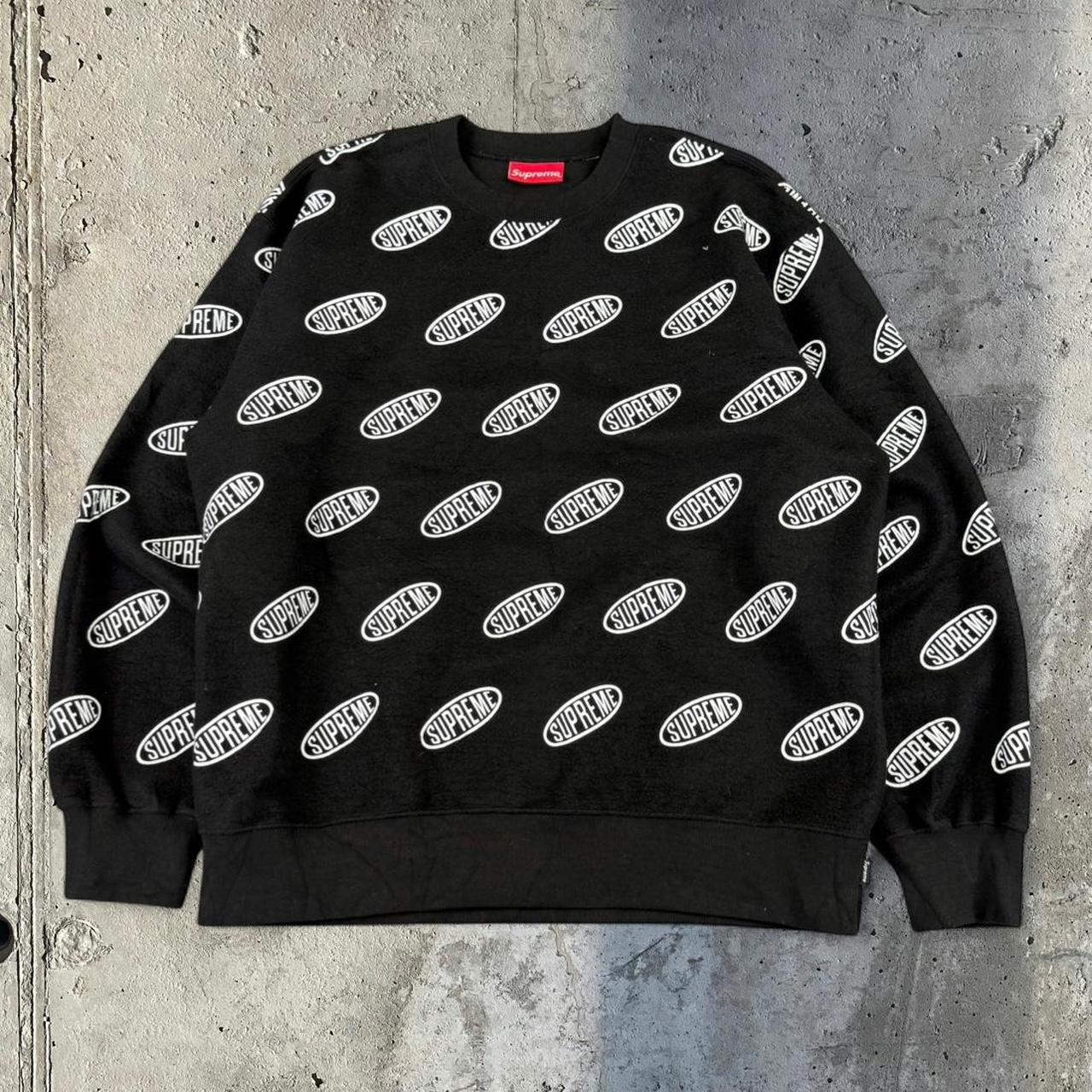 Supreme F/W 2018 Oval Logo Crew deck sweatshirt
