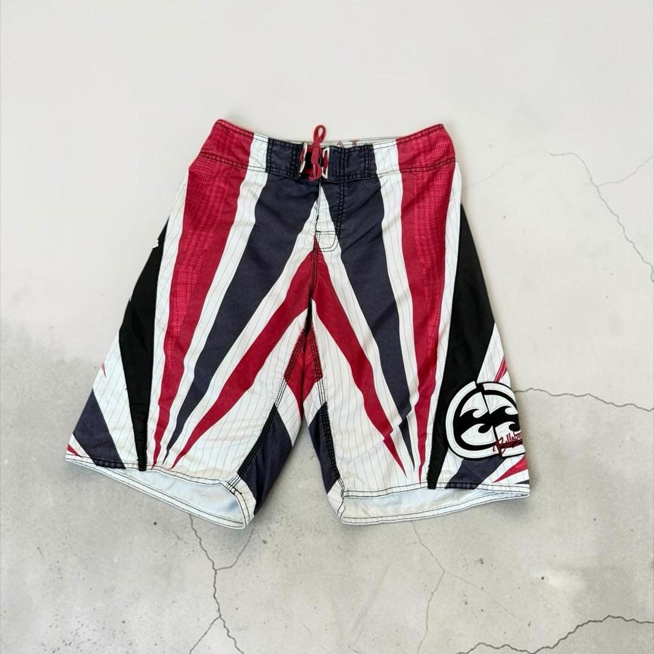 Billabong Andy irons samurai rising sun Y2K swim board shorts