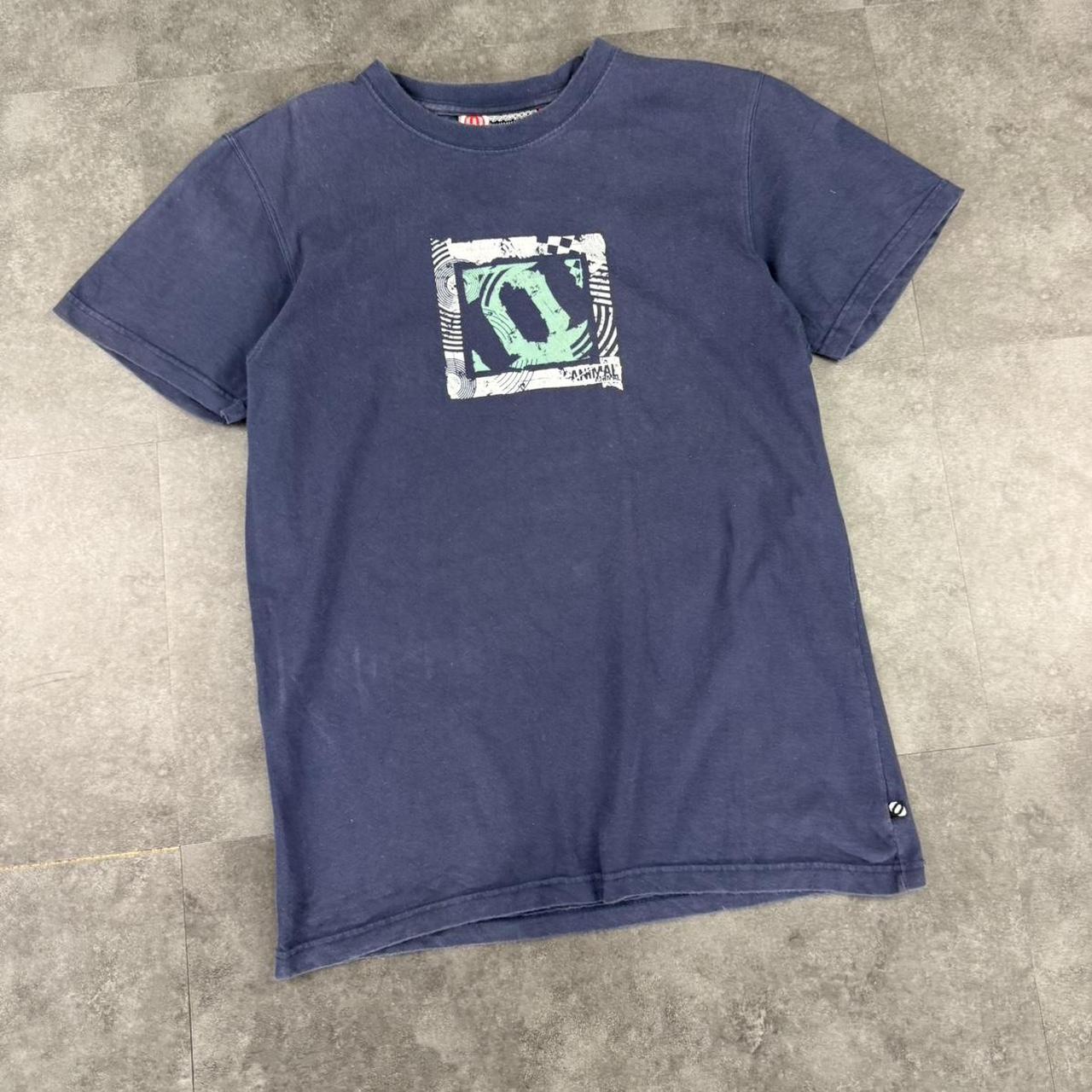 Animal 2000s Print graphic logo surf T shirt