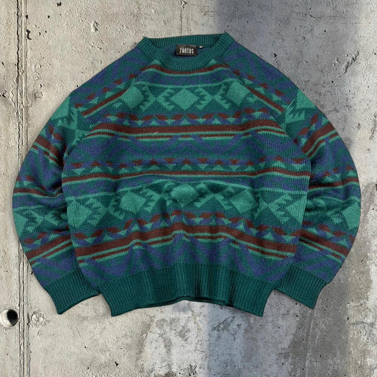 Vintage Zantos 90s chunky knit fisherman’s jumper