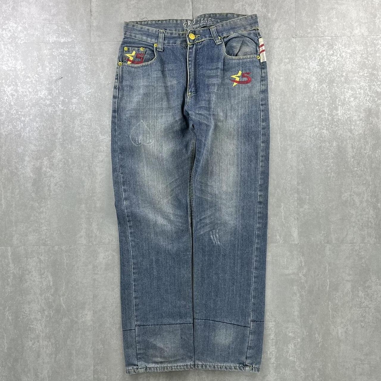 GRJ Denim jeans 2000s spellout carpenter skate jeans