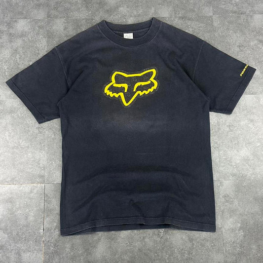 Fox Racing T 2000s Print Logo design graphic T shirt