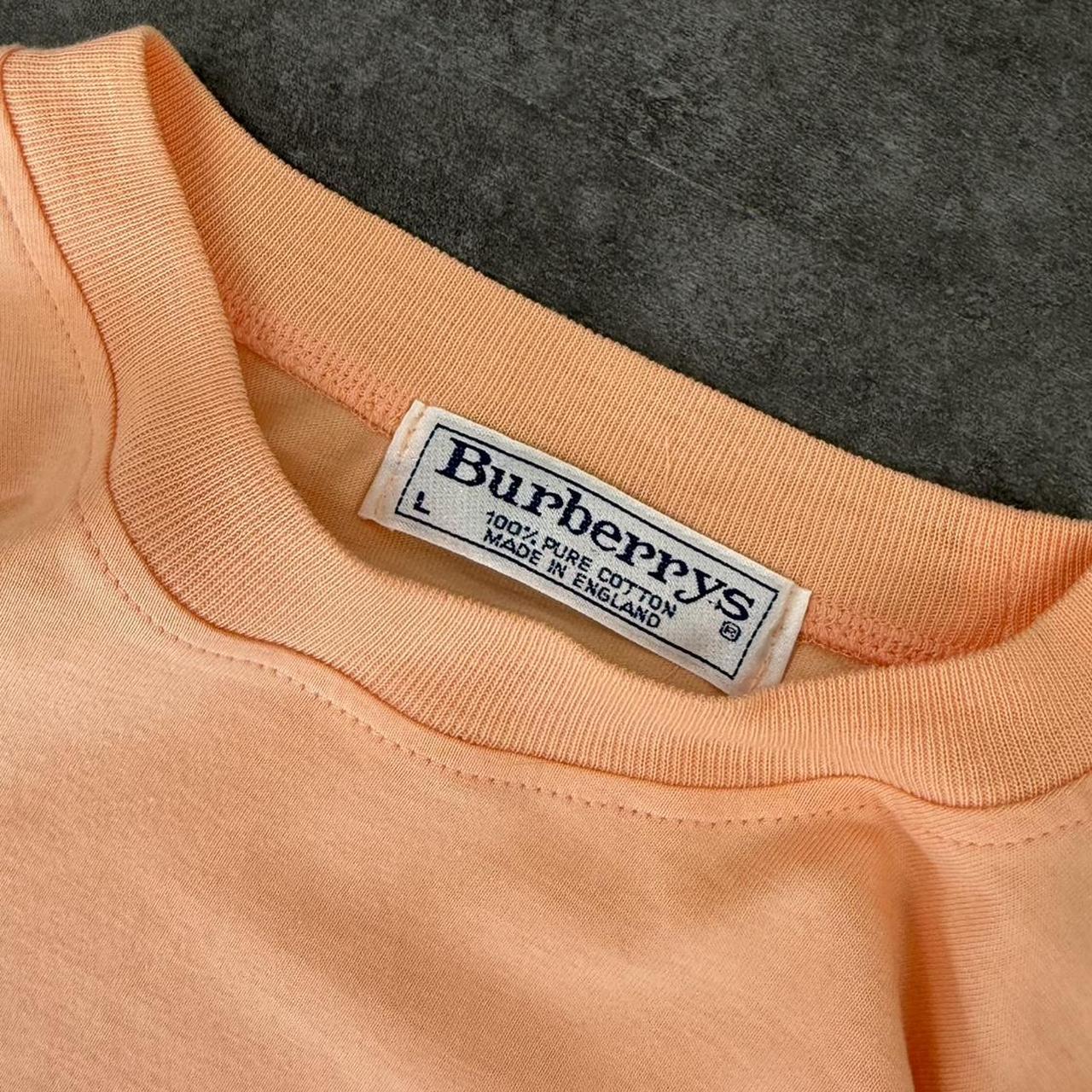 Burberrys 90’s floral embroidered T shirt