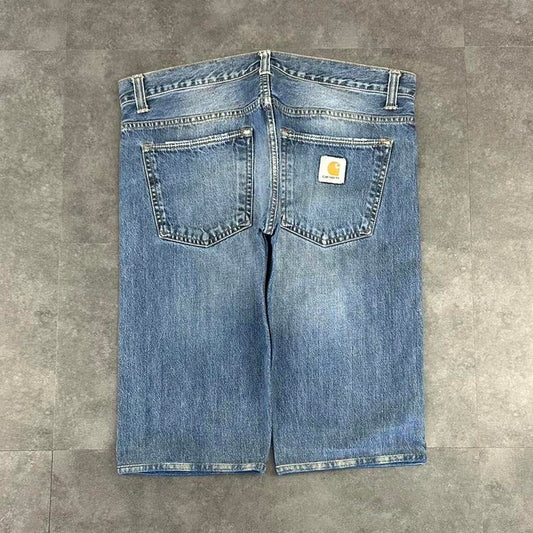 Carhartt 2000s dungaree workwear comfort fit cargo shorts