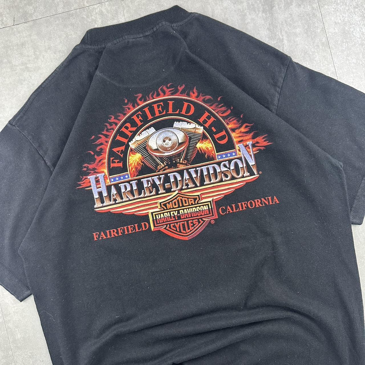 Harley Davidson New York 2000s biker spellout T shirt