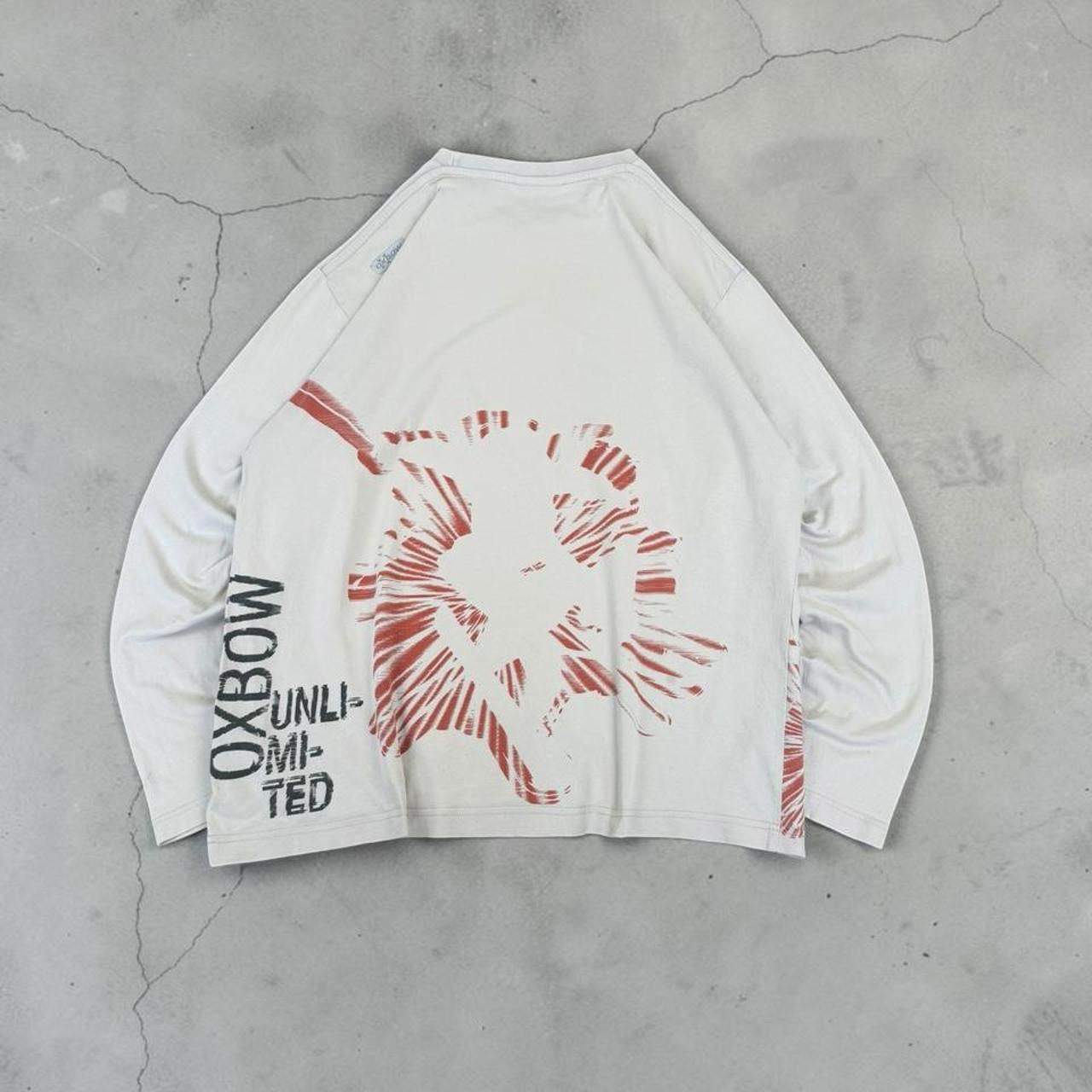 Oxbow Vintage Y2K skiing print long sleeve T-Shirt