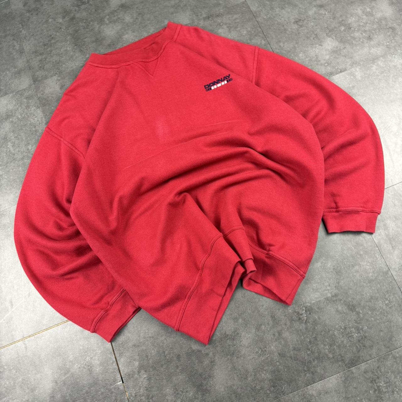 Donnay 2000’s Italian sportswear embroidered sweatshirt red