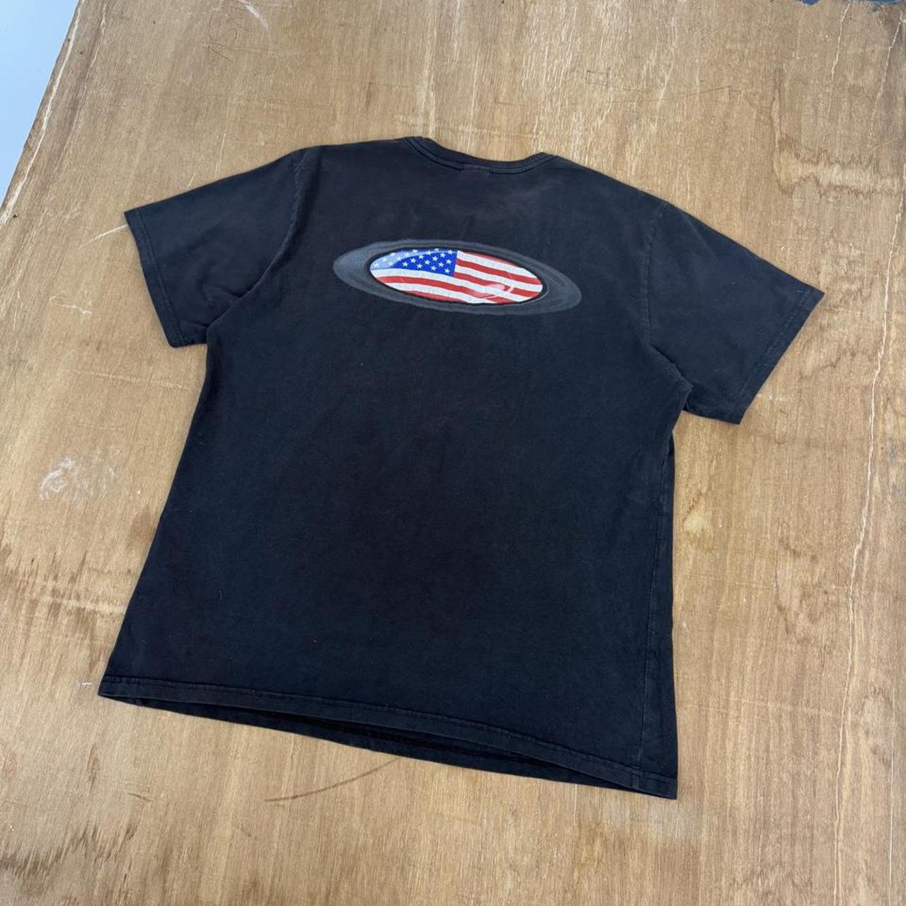 Oakley USA Flag Oval Surfwear navy blue Y2K T-Shirt