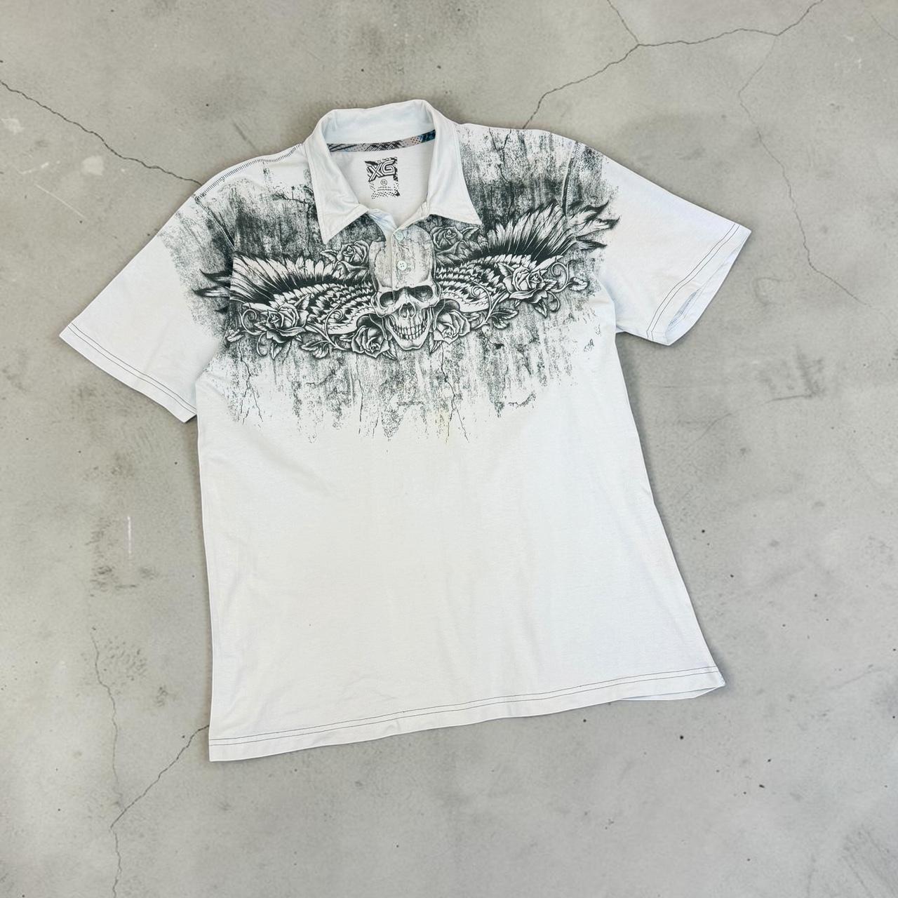 MMA Elite style Vintage Y2K cage fighting grunge button Henley Shirt