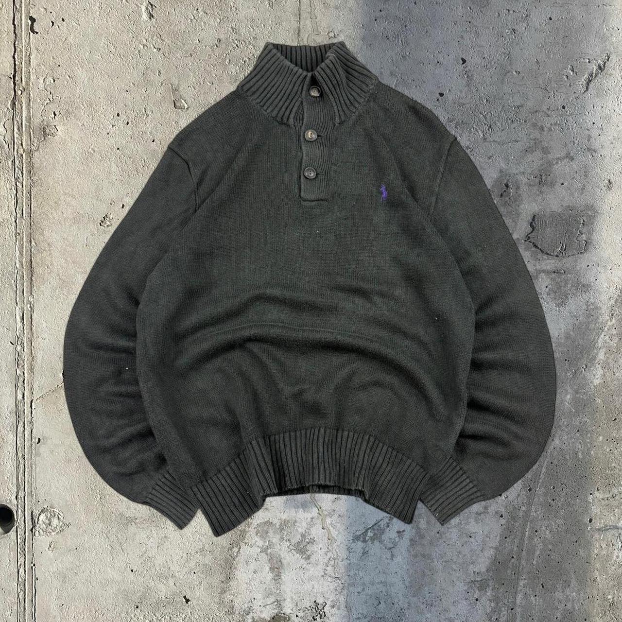Polo Ralph Lauren 90s chunky knit button down jumper