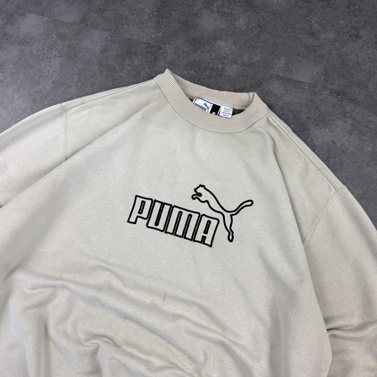 Puma 2000s vintage sportwear big Logo classic embroidered sweatshirt