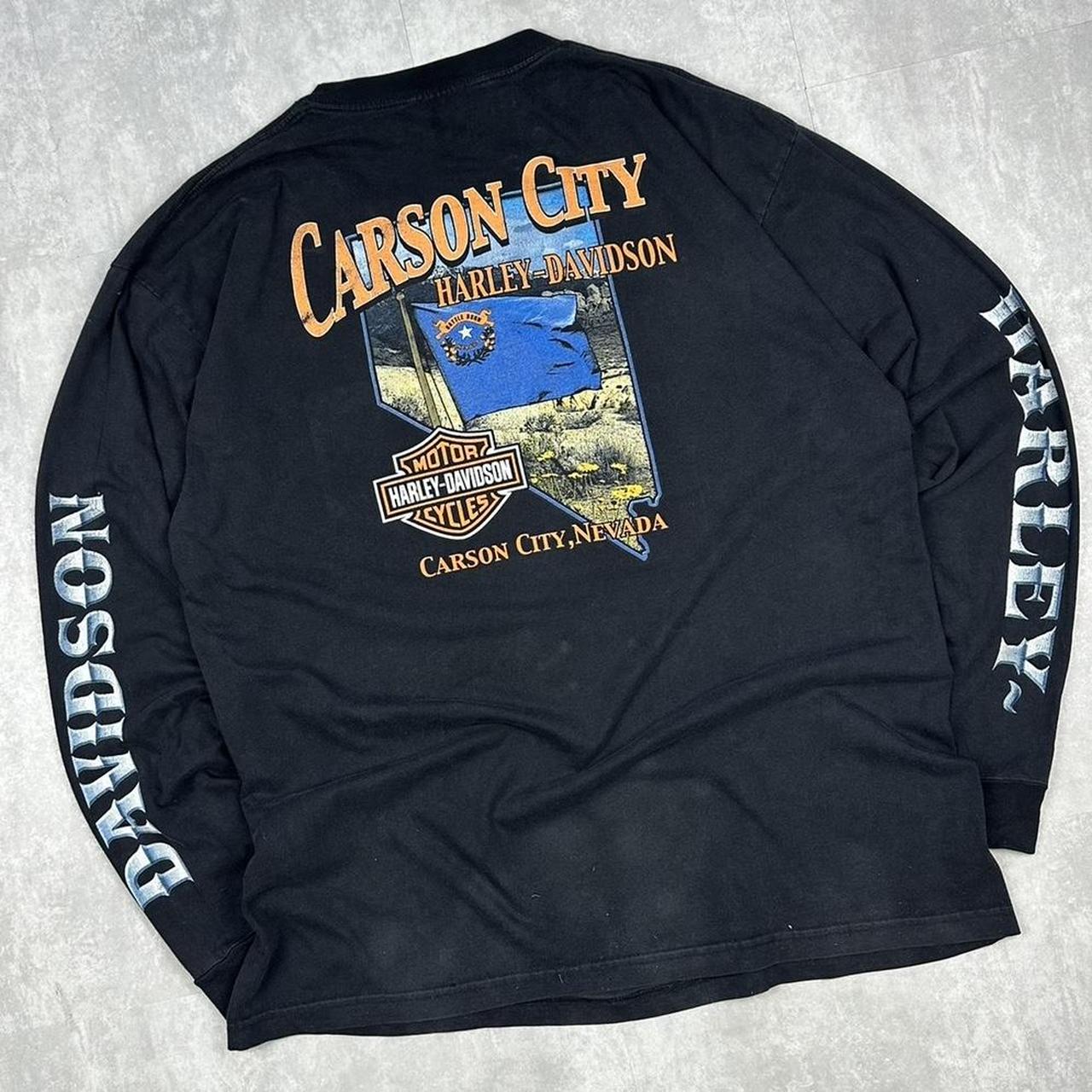 Vintage 2000s Harley Davidson Carson city long sleeve T shirt