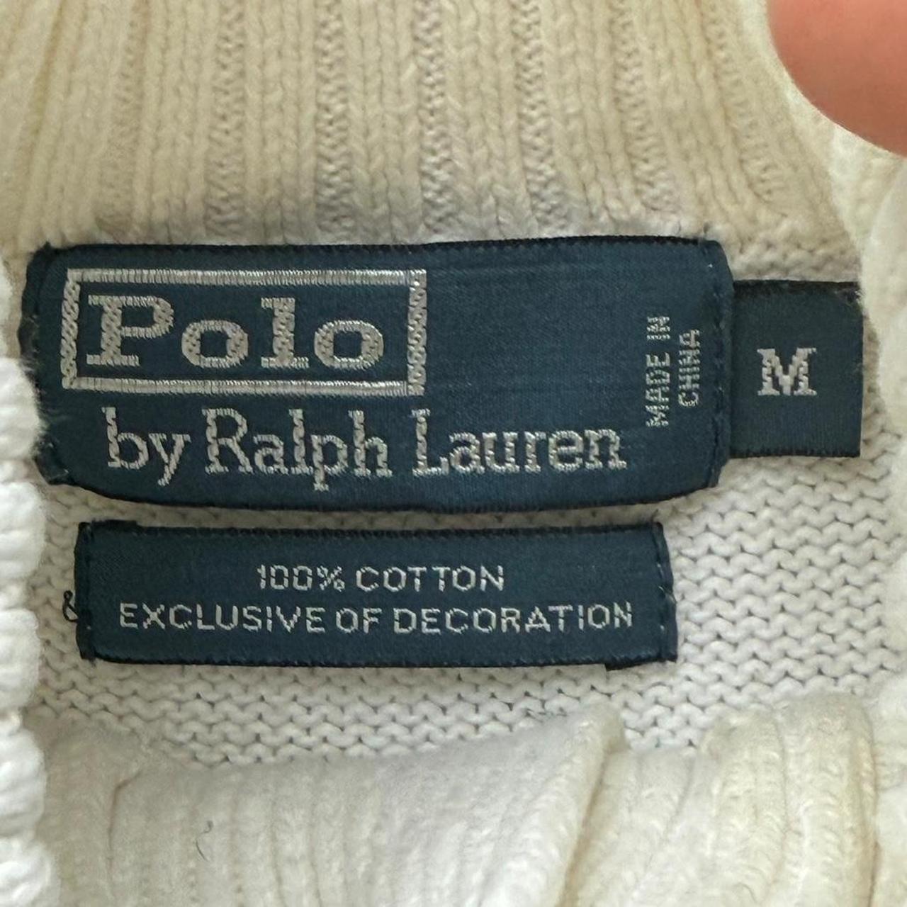 Polo Ralph Lauren 90s chunky knit heavyweight button neck jumper