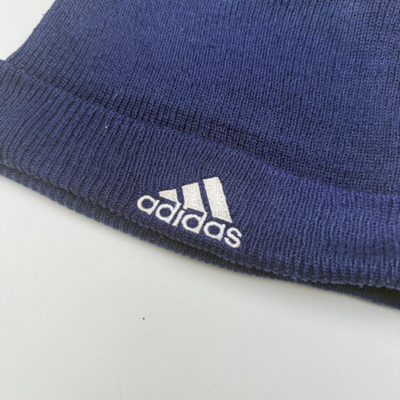 Adidas 2000s vintage football embroidered logo beanie hat
