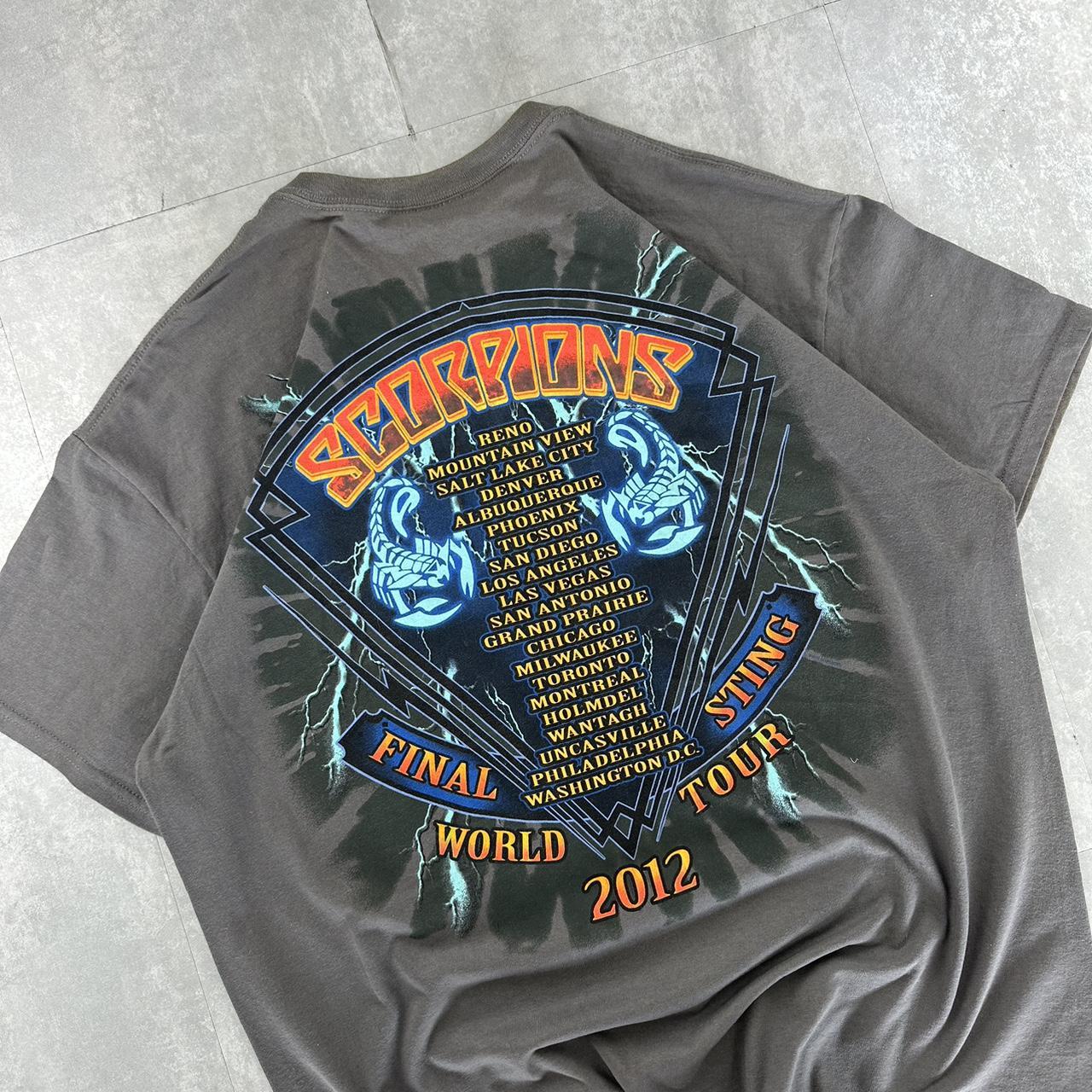 Scorpions 2012 world tour 2000s band T shirt