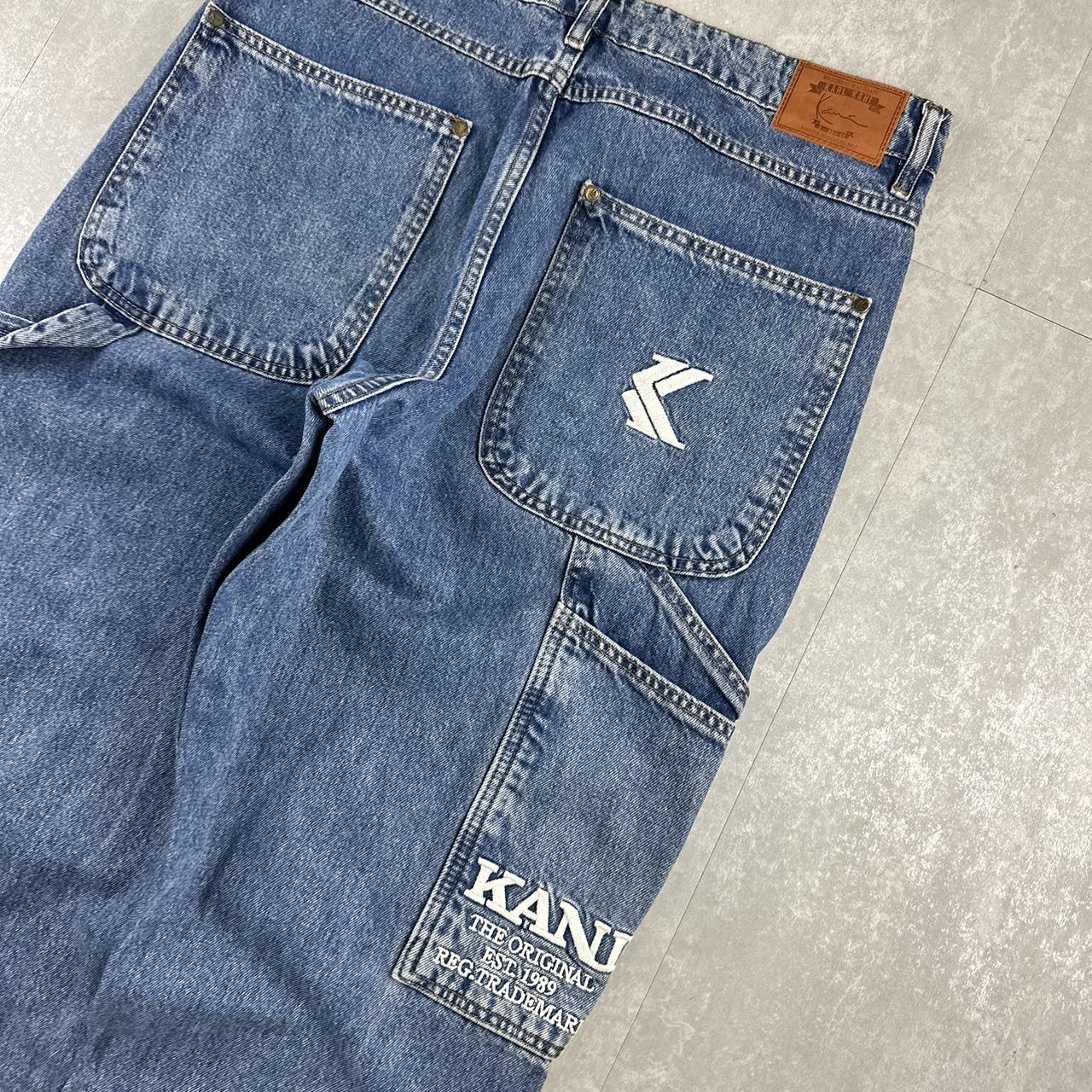 Karl Kani hiphop jeans 2000s embroidered carpenter jeans