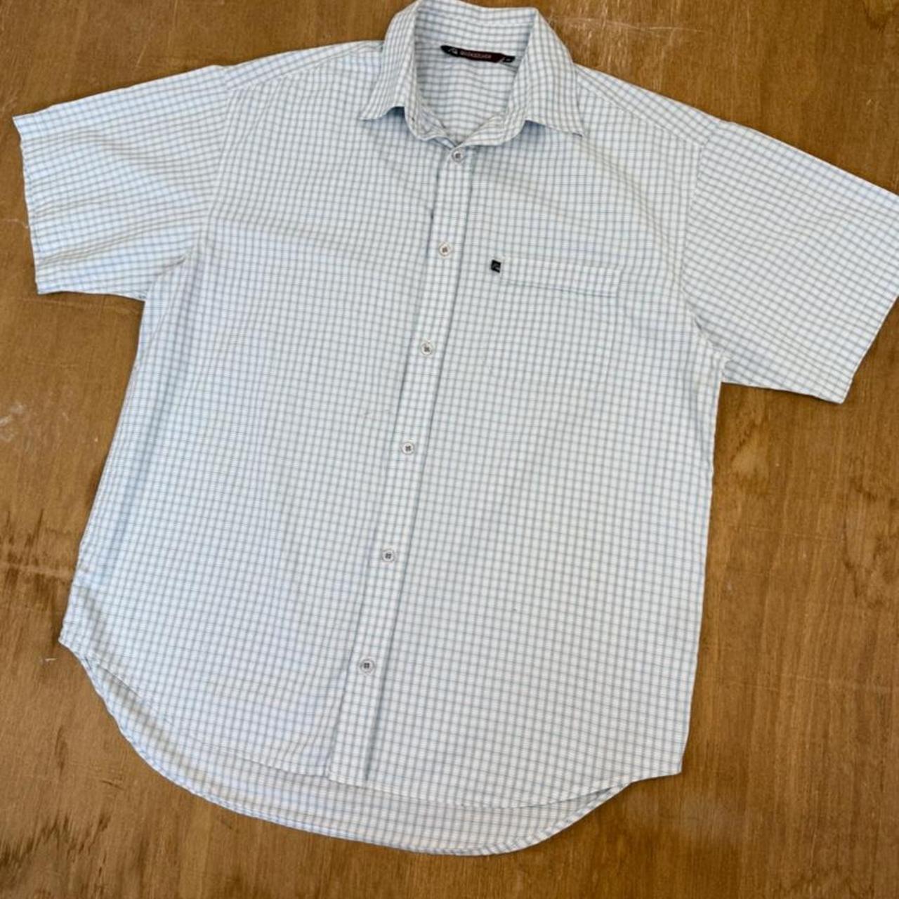 Quiksilver Vintage Y2K checked short sleeve button Shirt