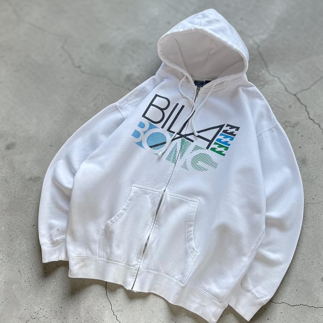 Billabong Vintage Y2K Surfwear 2000s white hoodie