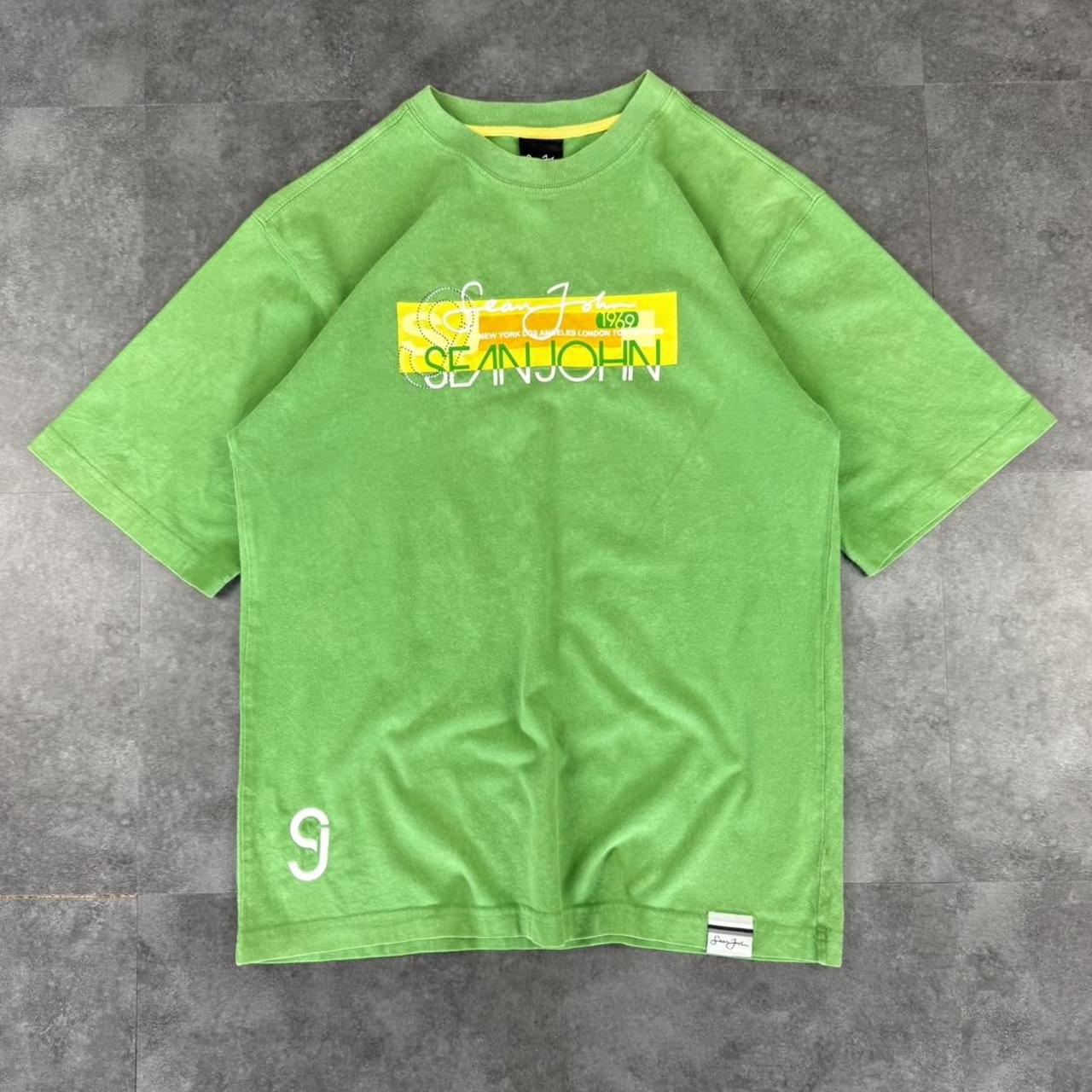 Sean John 2000s Print graphic logo hiphop T shirt