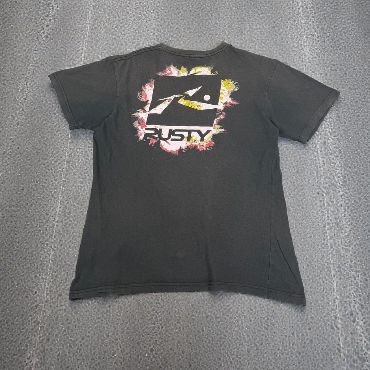 Rusty surf Vintage Y2K Surfwear logo paint splatter T-Shirt