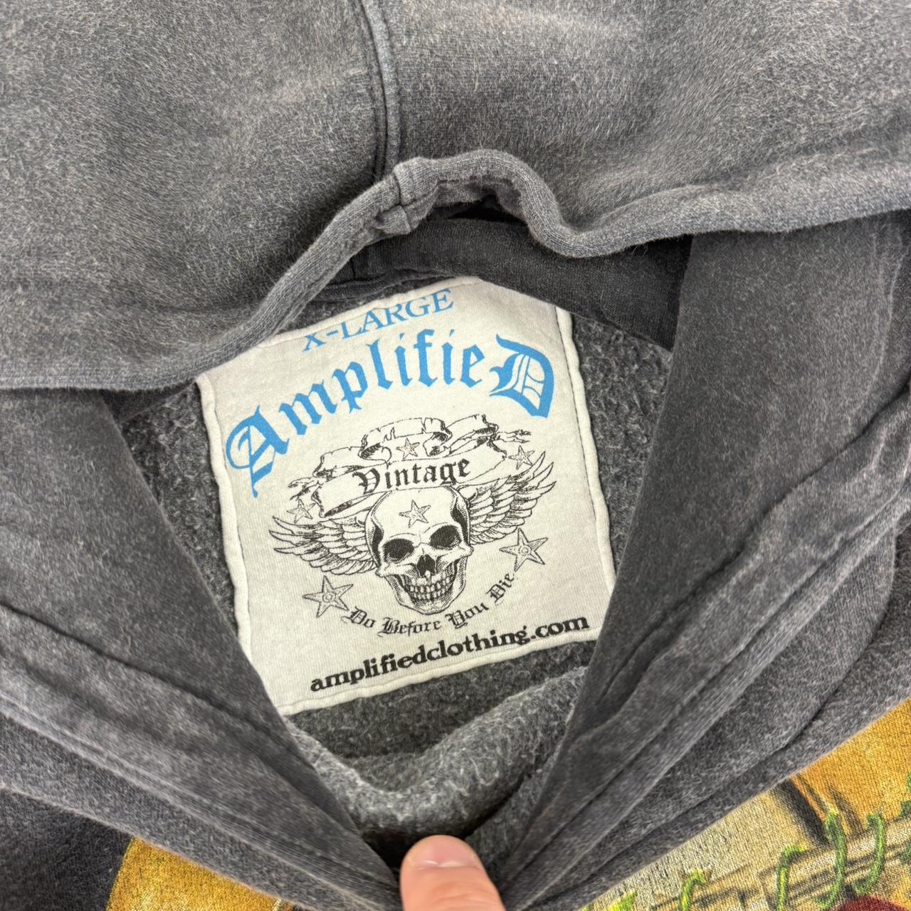 Guns n Roses 2000s revolver distressed big hoodie