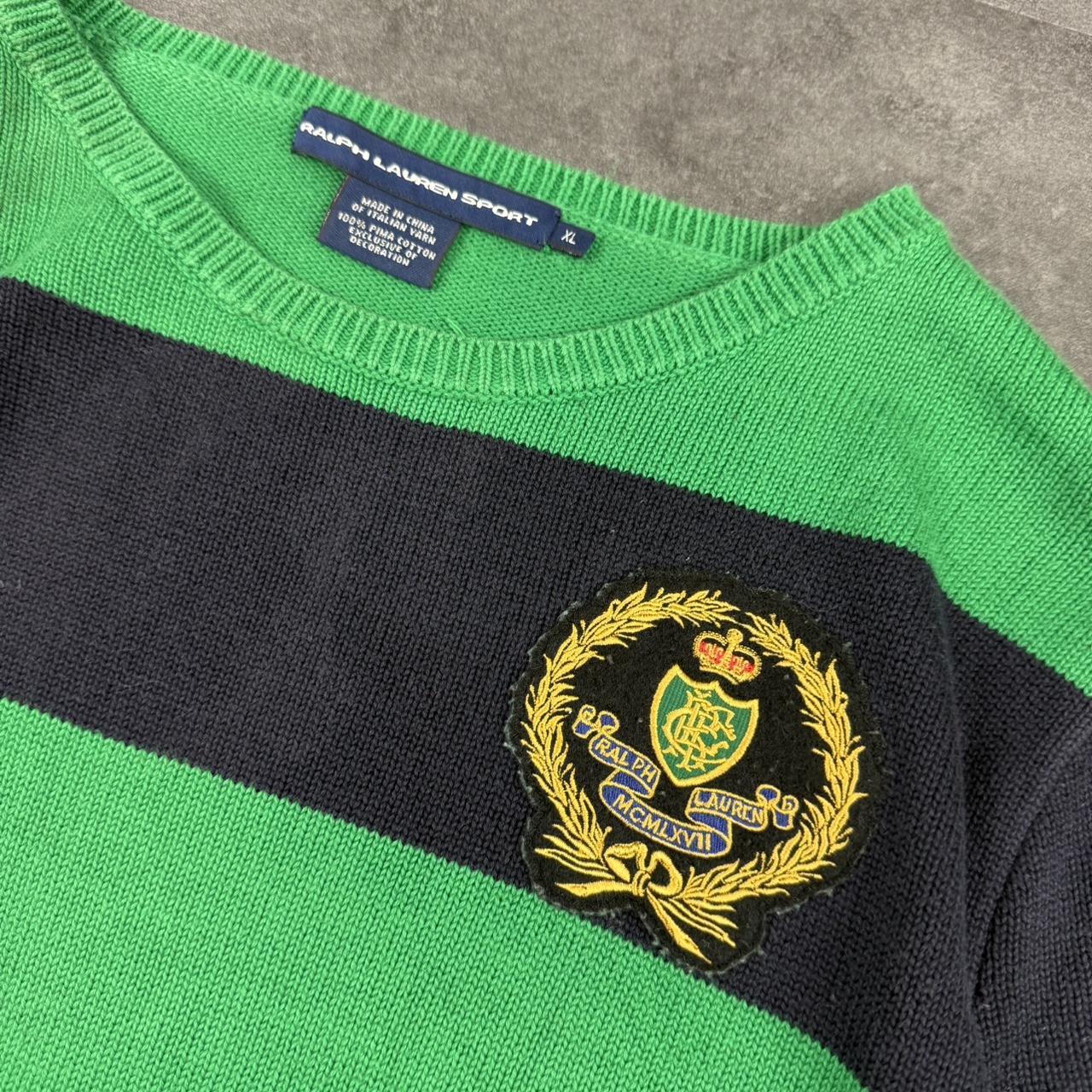 Polo Ralph Lauren sport 90s spellout chunky knit jumper