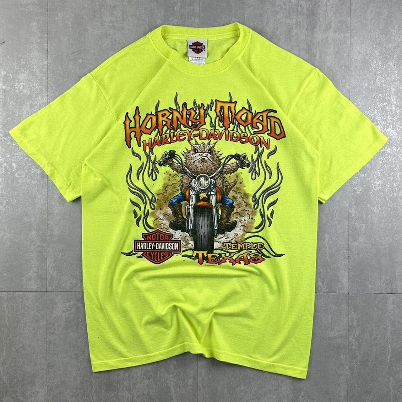 Harley Davidson 2000s biker spellout T shirt