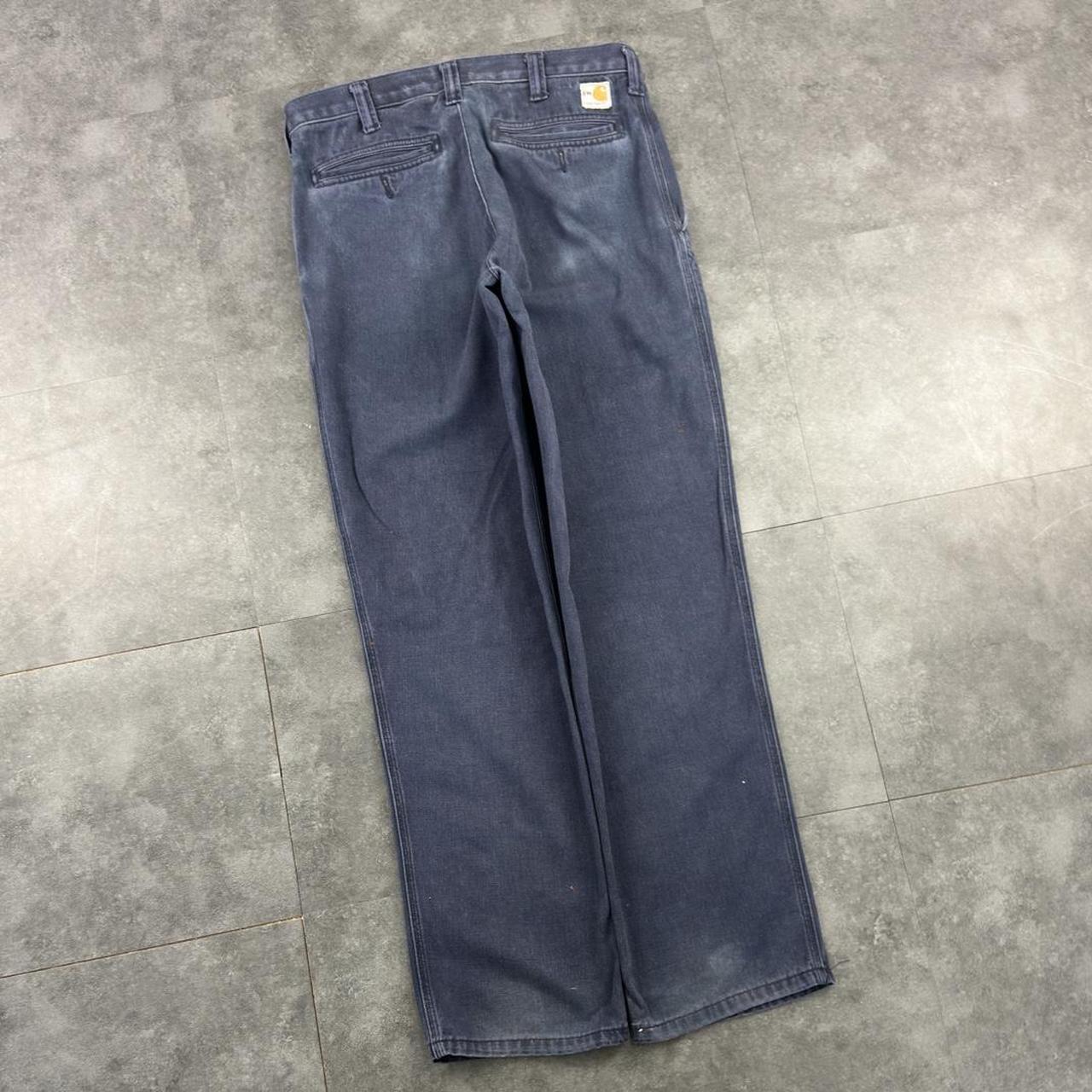 Carhartt 2000s dungaree workwear comfort fit denim cargo trousers