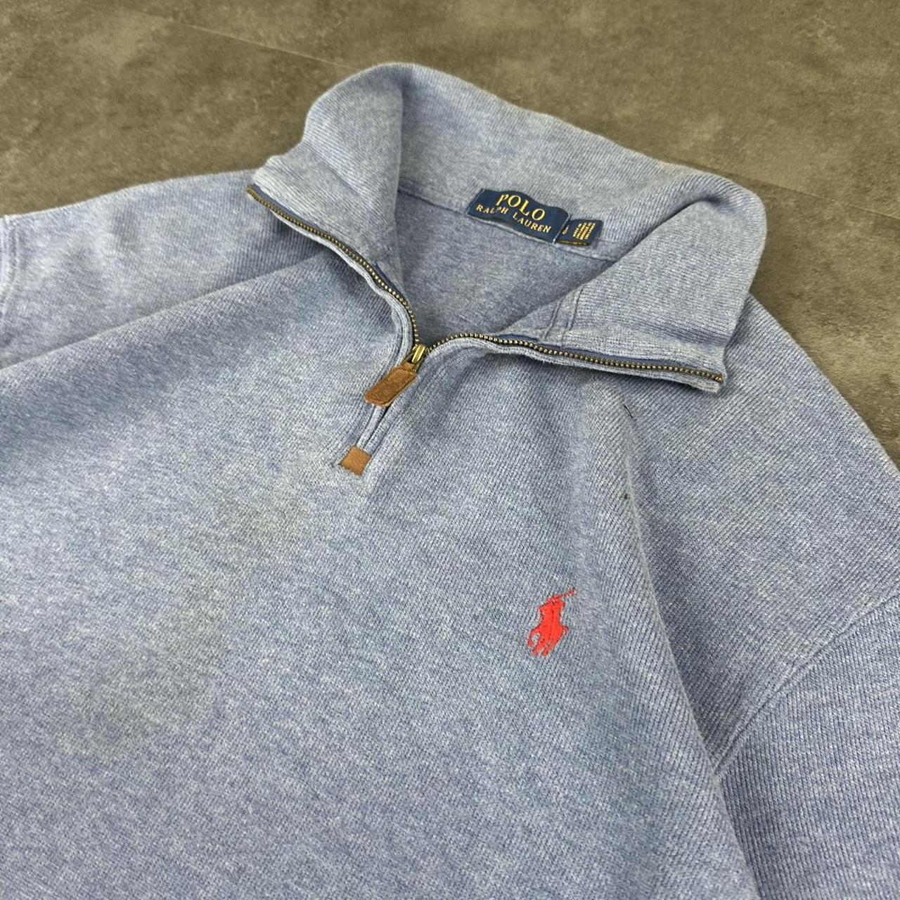 Polo Ralph Lauren 90s chunky knit pullover knit 1/4 zip jumper