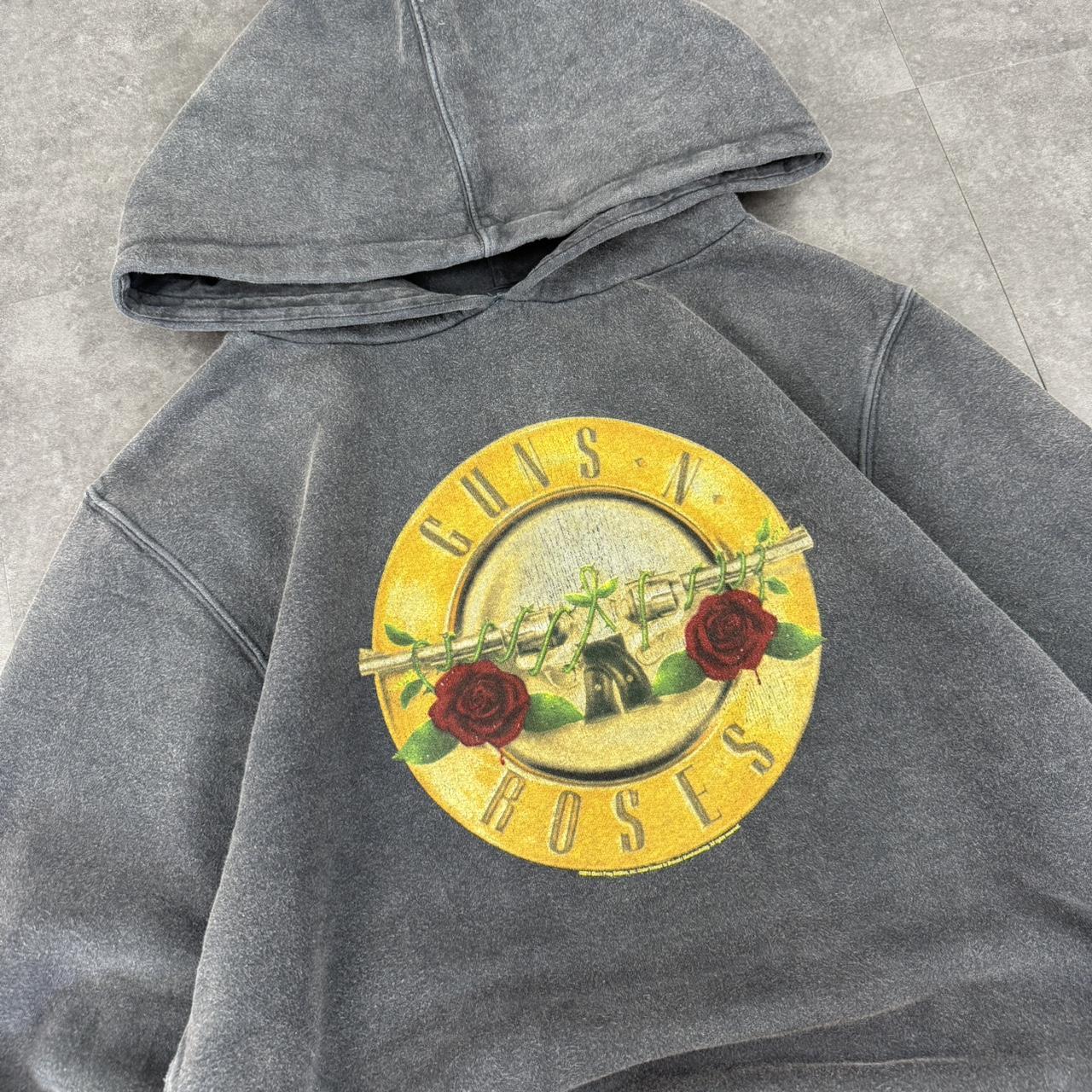 Guns n Roses 2000s revolver distressed big hoodie