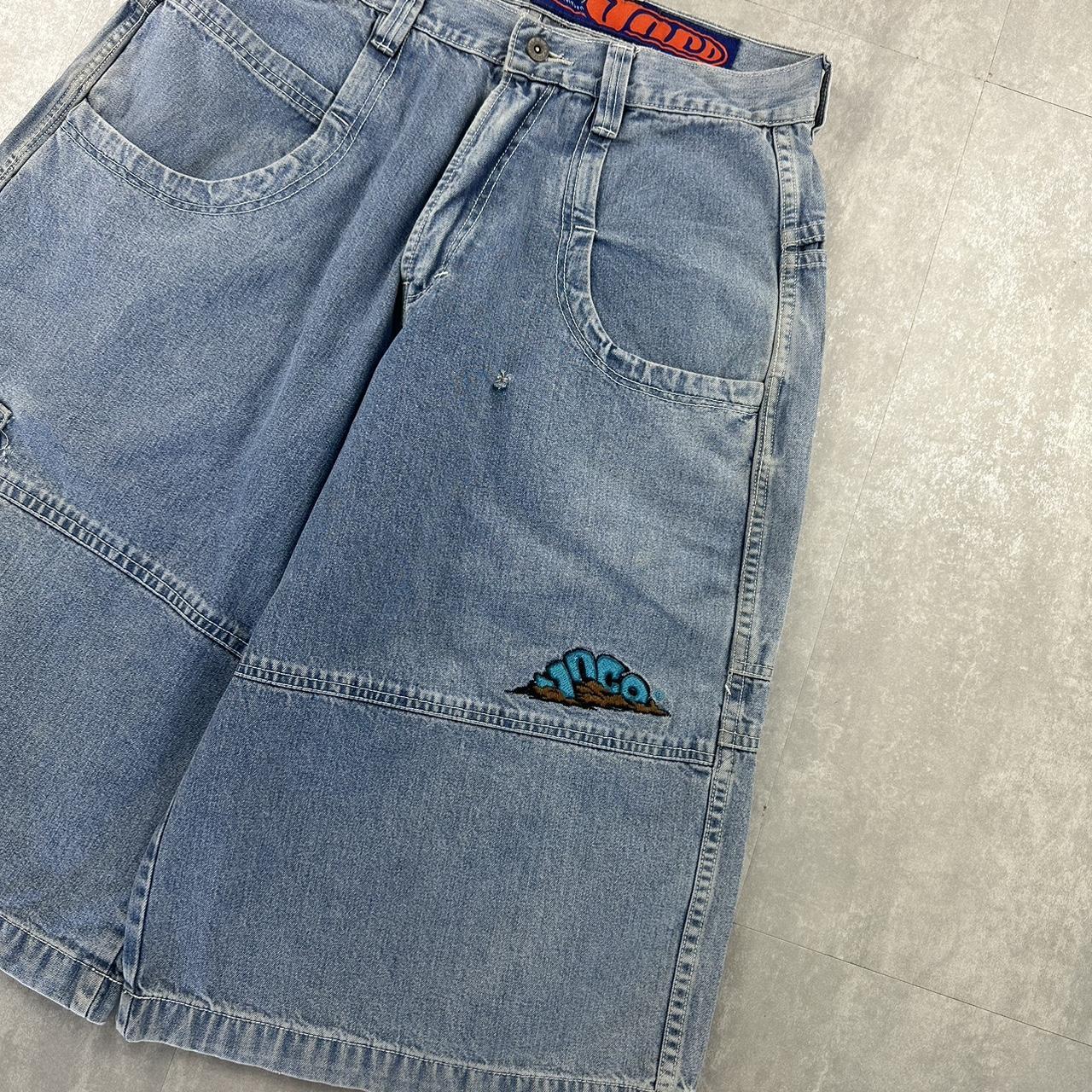 JNCO 2000s spellout carpenter style jorts