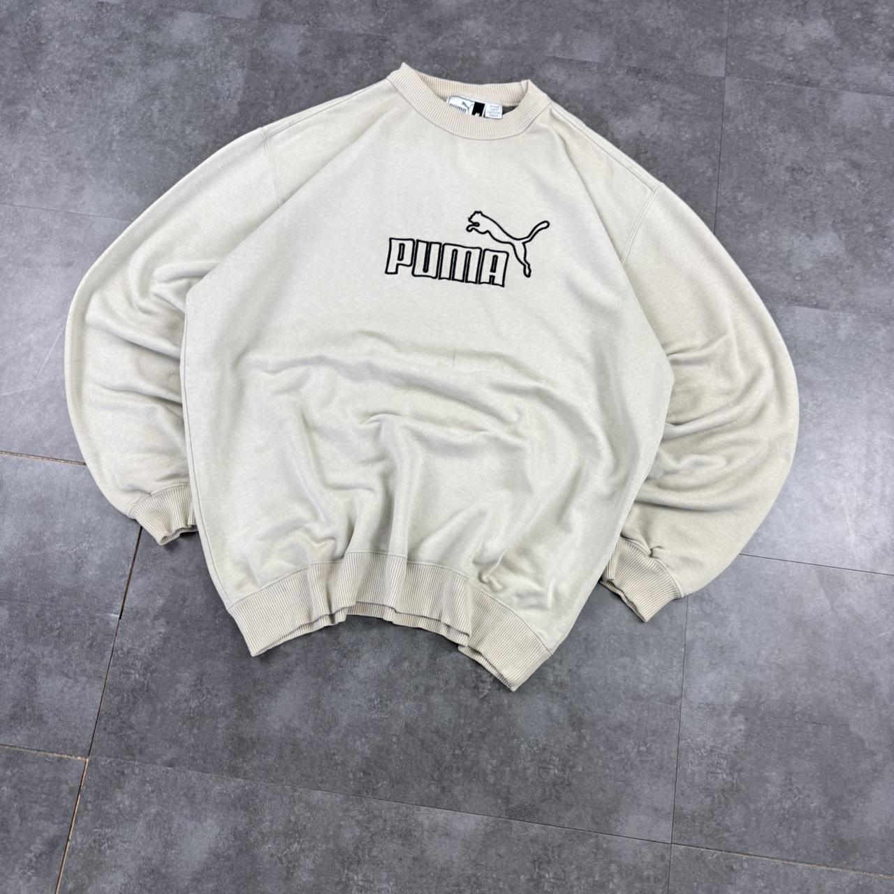 Puma 2000s vintage sportwear big Logo classic embroidered sweatshirt