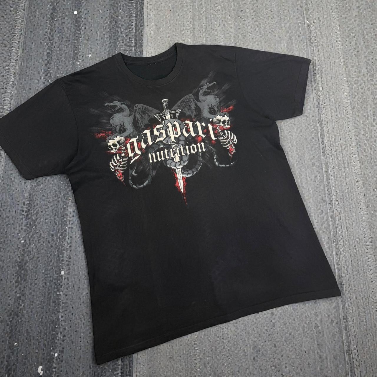 Skeleton skull Vintage Y2K hip hop grunge T Shirt