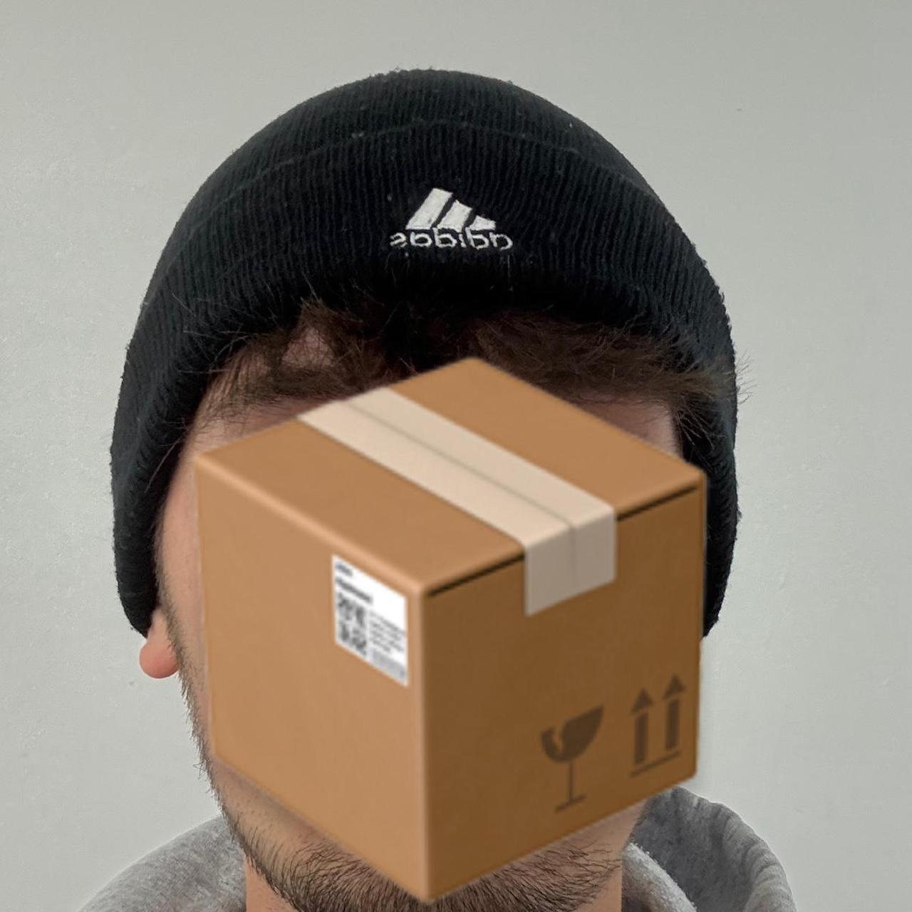 Adidas 2000s vintage football embroidered logo beanie hat