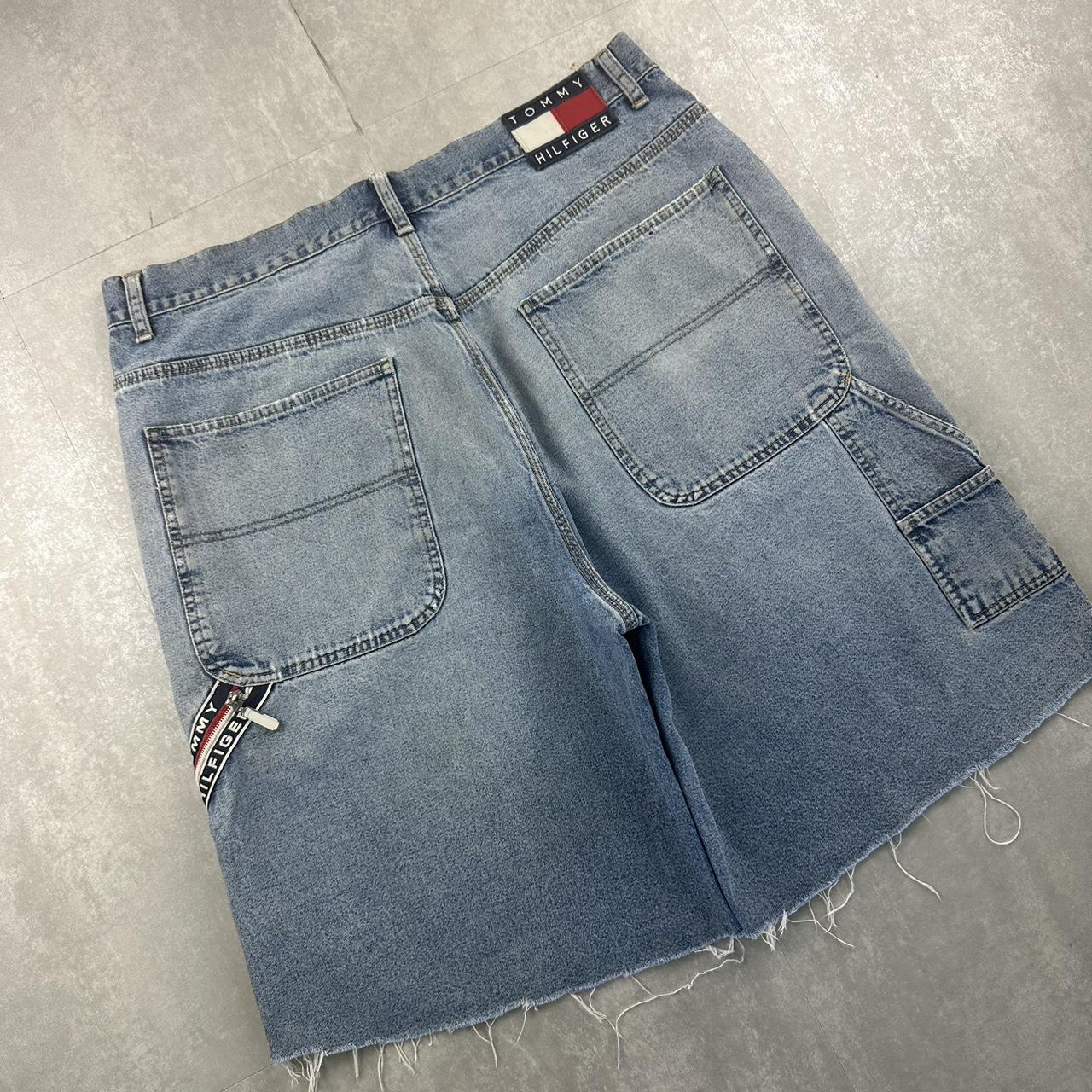 Tommy Hilfiger 2000s spellout carpenter style jorts